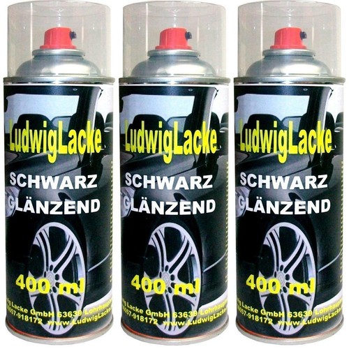 Schwarz glänzend spraydosen - 3,
