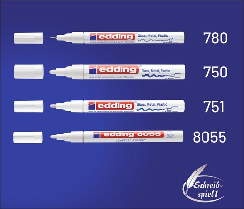 Edding 750 751 780 8055 - 750/751/780/8055, weiß