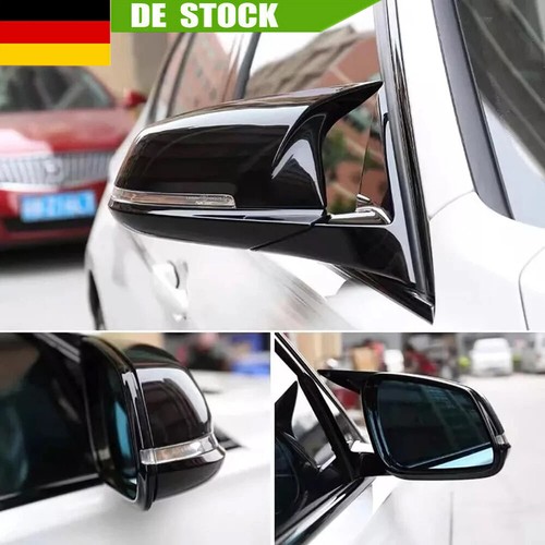 Glanz schwarz spiegelkappen - 2x,